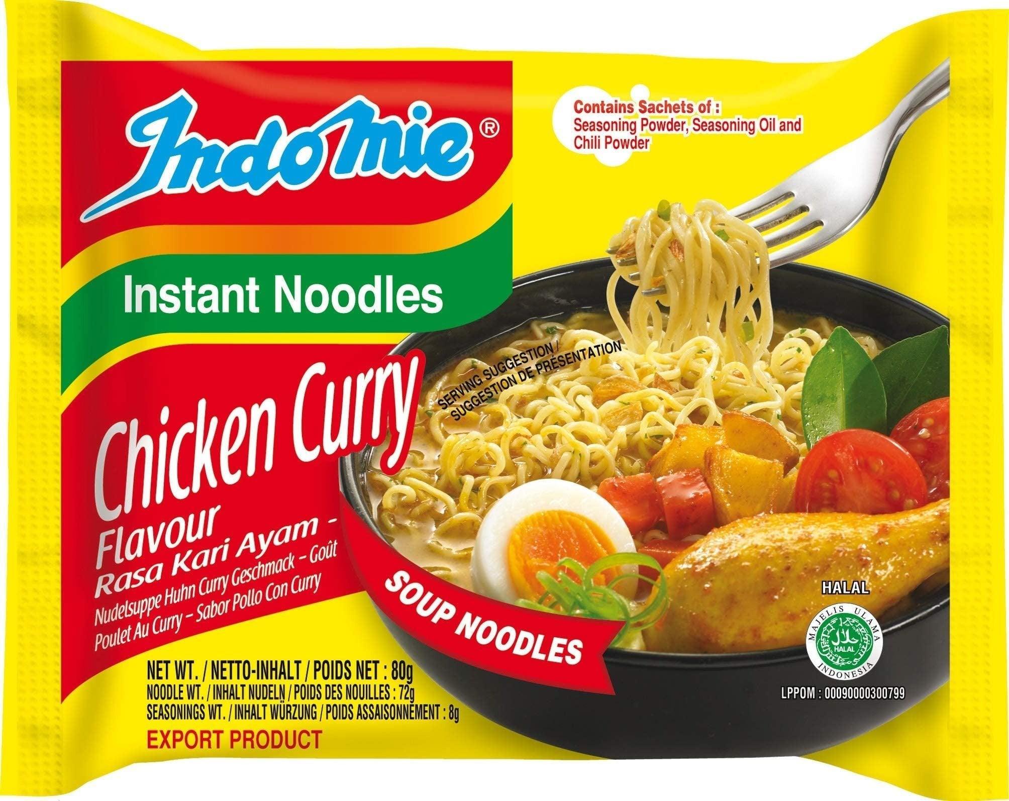 Indomie Instant Noodles Chicken Curry Flavour - 75g
